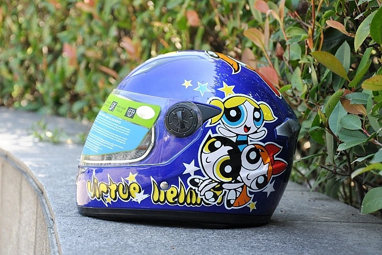 Распродажа самая дешевая цена детские шлемы для младенцев безопасный анфас детский мотоцикл электрический велосипед глушитель мультфильм