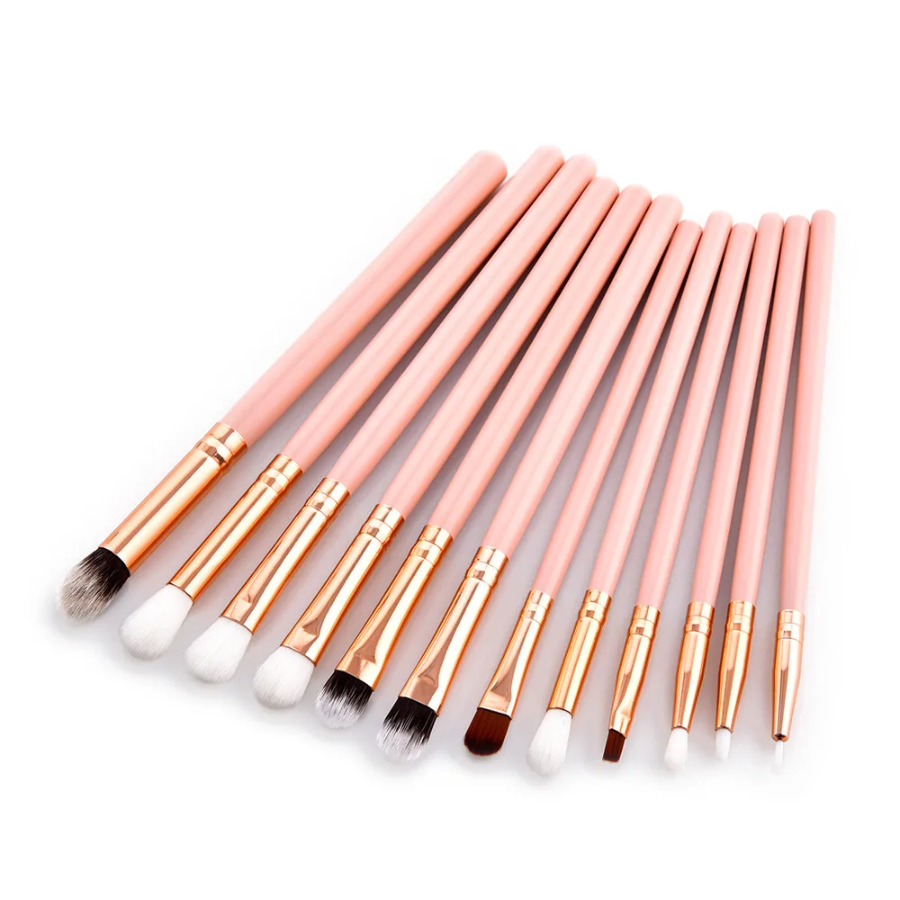 2018 New Arrivals Free Shipping12Pcs Professional Make-up Brush Foundation Eye Shadow Eyeliner Lip Tool | Красота и здоровье