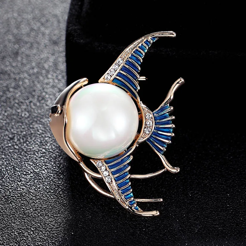 

Fashion Cartoon Kiss mouth fish brooches jewelry for women men jewelry fashion imitation pearl pin brooch hats bijuteriras broch