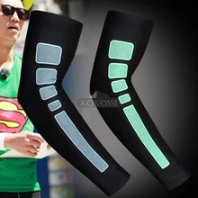 1 Unids Lycra Mangas Del Brazo Para Los Deportes de Compresión Elástica manicotti Protectores UV Manga ciclismo