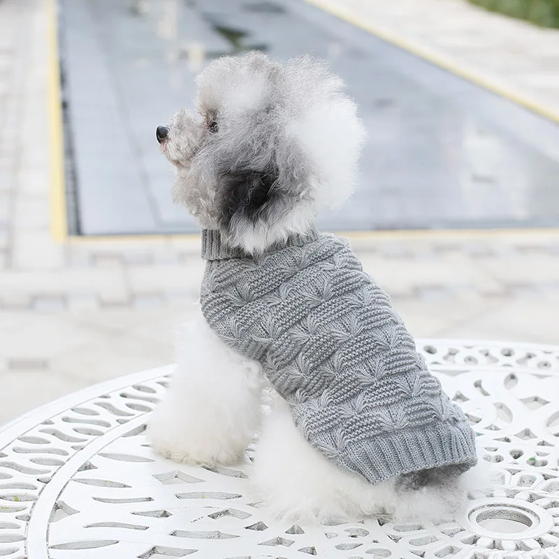 Свитер для собак боди для чихуахуа водолазка Одежда для маленьких собак свитер для собак джемпер для домашних животных 3 цвета XS S M L XL 2XL