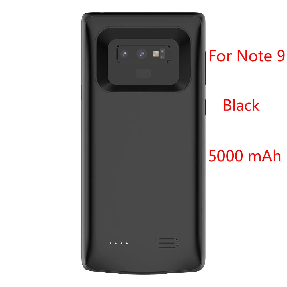 Leioua Rondaful Battery Case For Samsung Galaxy Note 9 Mobile Case Back External Power Bank Rechargeable For Samsung Galaxy S8 - Цвет: Black For Note 9