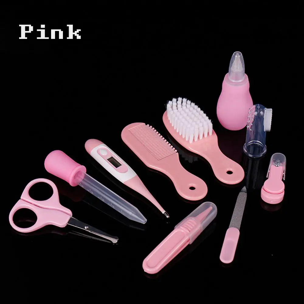 Pink 10Pcs 10 шт. безопасный гвоздь для новорожденных гвоздь для волос для ног измерительный органайзер для приборов дизайна ногтей детский набор для ухода за здоровьем Детский комплект для ухода за волосами Детские продукты - Цвет: Pink 10Pcs
