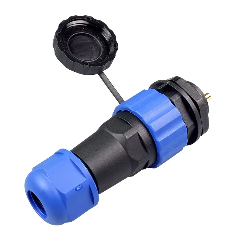 SP20 Waterproof Aviation Connector 2 3 4 5 6 7 9 12 P Pin IP68 20mm Circular Power Cable Male Plug Jack Female Socket (1)
