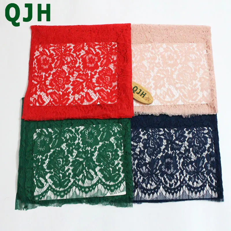 QJH БРЕНД 1 5*1 5 м кружевная ткань с вышивкой хлопковый шнур французский кружевной