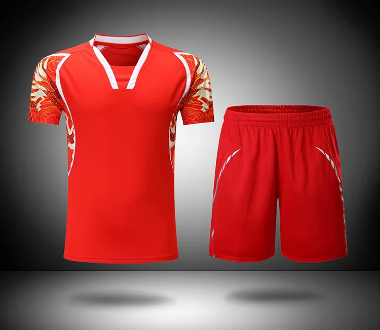 

men/women badminton shirts,ping pong short sleeved suit,table tennis Jersey training suit Sportswear tennis jersey+shorts