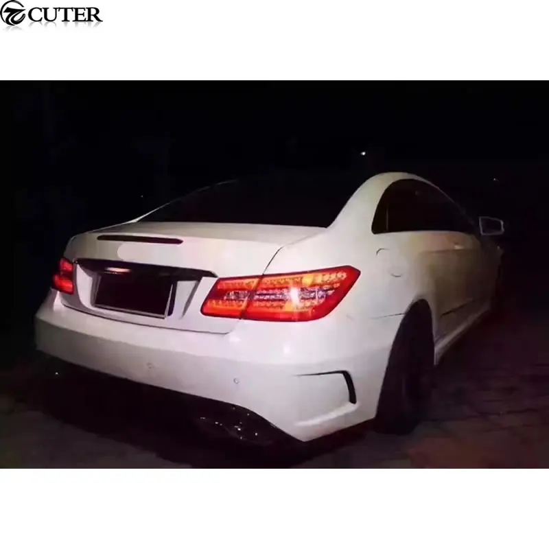 W207 C207 E260 купе PD стиль комплект кузова автомобиля FRP Неокрашенный Передний Задний бампер для Mercedes Benz W207 C207 E Coupe Prior Комплект кузова