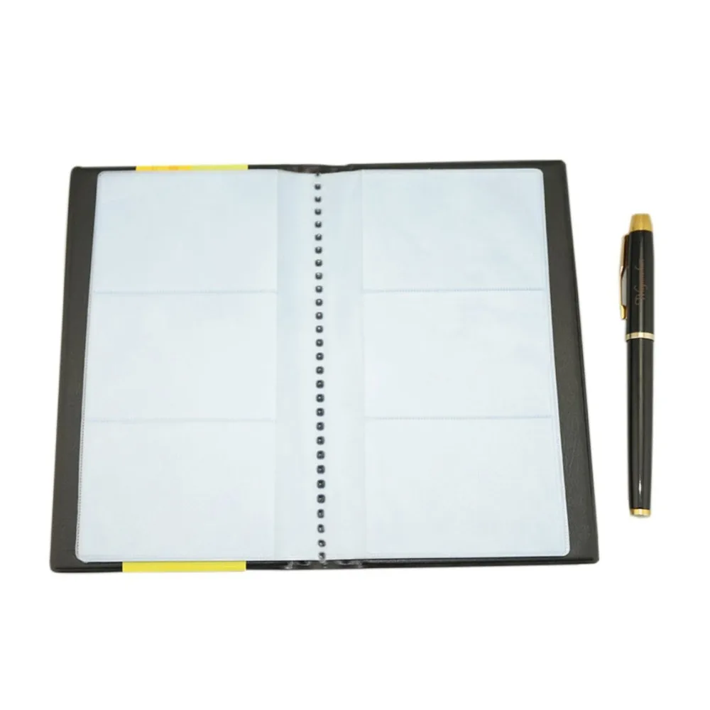 PU Leather Business Card Book Holder Journal Business Card Organizer Name Book Holder Hold 240 Cards
