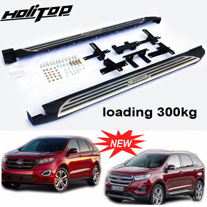 

Thicken nerf bar side step bar running board for Ford EDGE 2015-2018, Strengthening design,total 10 pcs brackts, can load 300KG