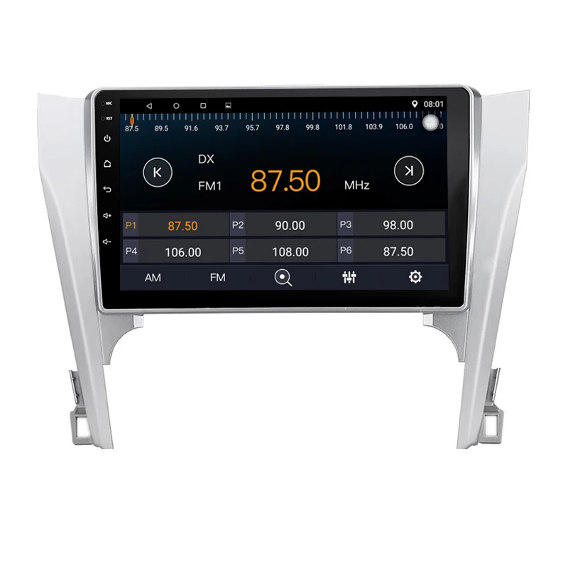 Top 10.2 inch Quad Core Android 9.1 1G RAM 16G ROM Car Radio for Toyota Camry 2012 with GPS Navigation steering wheel Free map 4