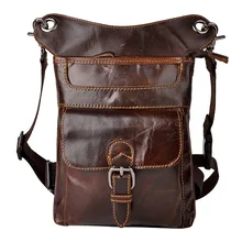 Кожаная дизайнерская мужская повседневная многофункциональная Наплечная Сумка Mochila, модная поясная сумка, сумка для ног, сумка для планшета 211-12c