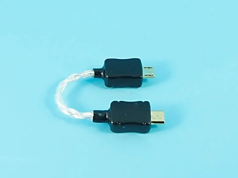Аудиокабель 10 см с Micro USB на чистый серебристый аудиокабель Hi Fi OTG|usb hifi|usb cable hifiusb to |