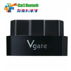Лидер продаж Vgate icar3 Bluetooth Поддержка Все OBDII протоколы Elm327 Vgate Икар 3 OBD2 код читателя для Android Бесплатная доставка