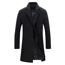 2016 neue Ankunft Wolle Mischung Anzug Design Wollmantel männer Casual Trenchcoat Design Slim Fit Büro Anzug Jacken Mantel Für Männer