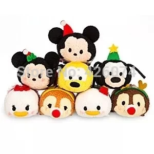 

Tsum Tsum Holiday Mickey Minnie Donald Duck Pluto Goofy Dale and Chip Kids Plush Toys Smartphone Cleaner Children Gifts