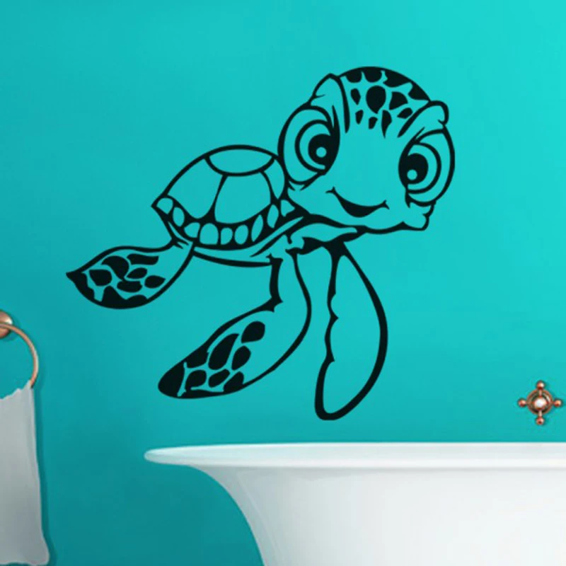 Vinyl Wall Decals Turtles Bathroom Bathtub Wall stickers Home Decor