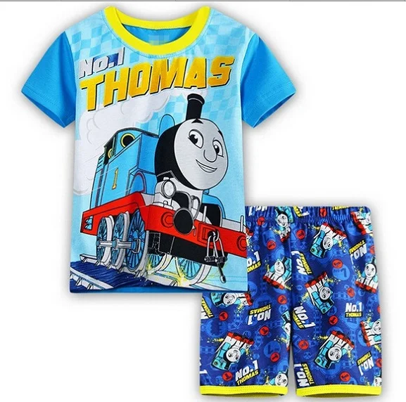 

2019 Summer Cartoon Kids Sleepwear Hello Kitty Girls Home wear Children's Clothes Boys Pajamas sets Soft Boy Pyjamas Sets