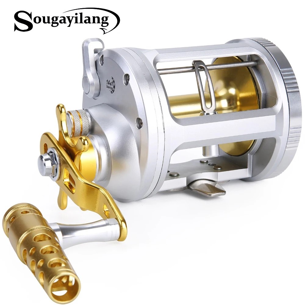 Sougayilang Trolling Fishing Reel Right Hand Fishing Spinning Reel 15