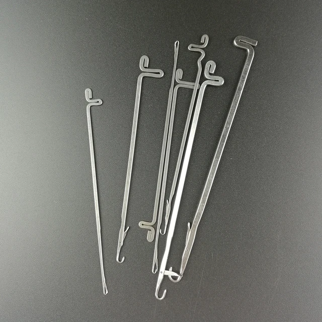 16 PCS Steel Latch Hooks Needle, Crochet Hook with Different Size.