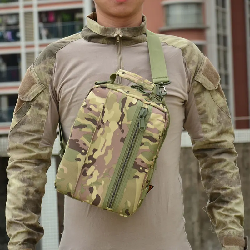 

Outdoor 720D Sports Shoulder Military Camping Hiking Bag Sports Bag Chest body Sling Single/Double Shoulder Tactical Backpack