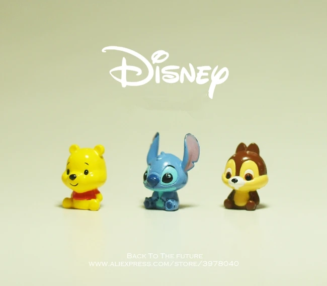 Disney Lilo & Stitch 1 8 см 3 шт./компл. мини фигурка осанки коллекция украшений аниме