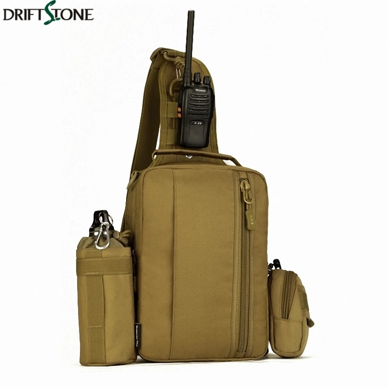 

Molle Crossbody Nylon Bag Tactical Military Backpack 10 Inches Tablet Rucksacks Fishing Camping Hunting Sport Hand Bag