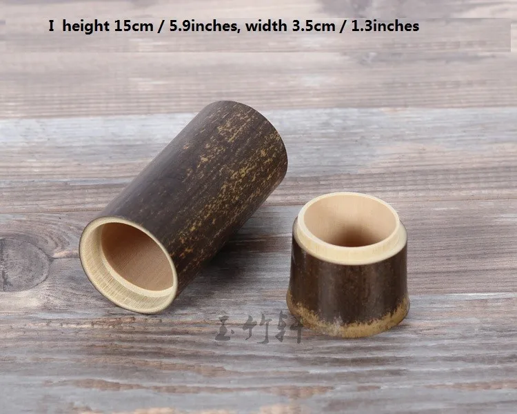 Герметичная емкость для чая контейнер-цилиндр портативный бамбуковая трубка чайник Caddy