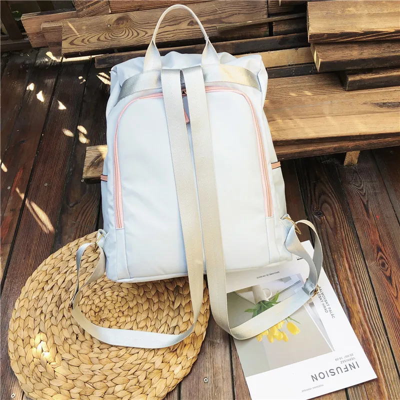 Menghuo 2019 Casual Nylon Backpack Women High Capacity School Backpack for Teenager Girls Ladies Travel Backpacks Mochilas Bolsa (25)