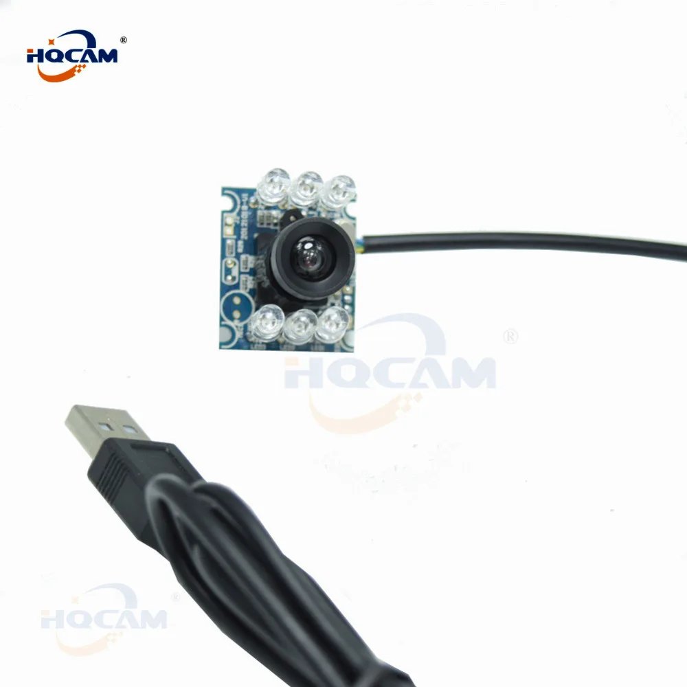 HQCAM 720P ИК Мини USB модуль камеры ИК инфракрасного ночного видения распознавание лица Ирис распознавание 850nm узкополосный эффект камеры