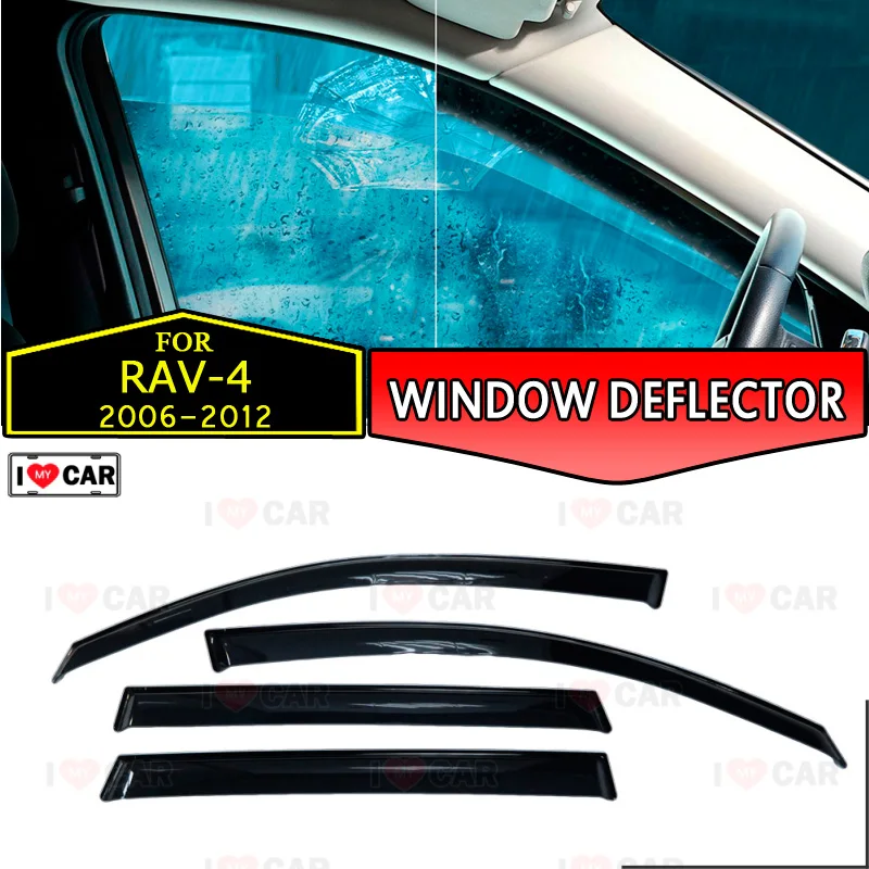 Оконные дефлекторы для Toyota Rav4 2006 2012 автомобильные оконные ветрозащитная решетка