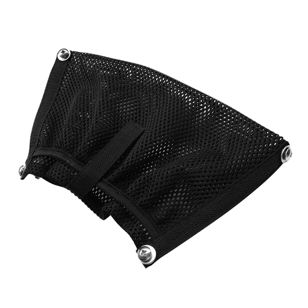 Black Nylon Boat Gear Beer Storage Mesh Bag Side Pouch Organizer for Kayak Camping Rafting Fishing Canoe Boat Yatch Accessories 