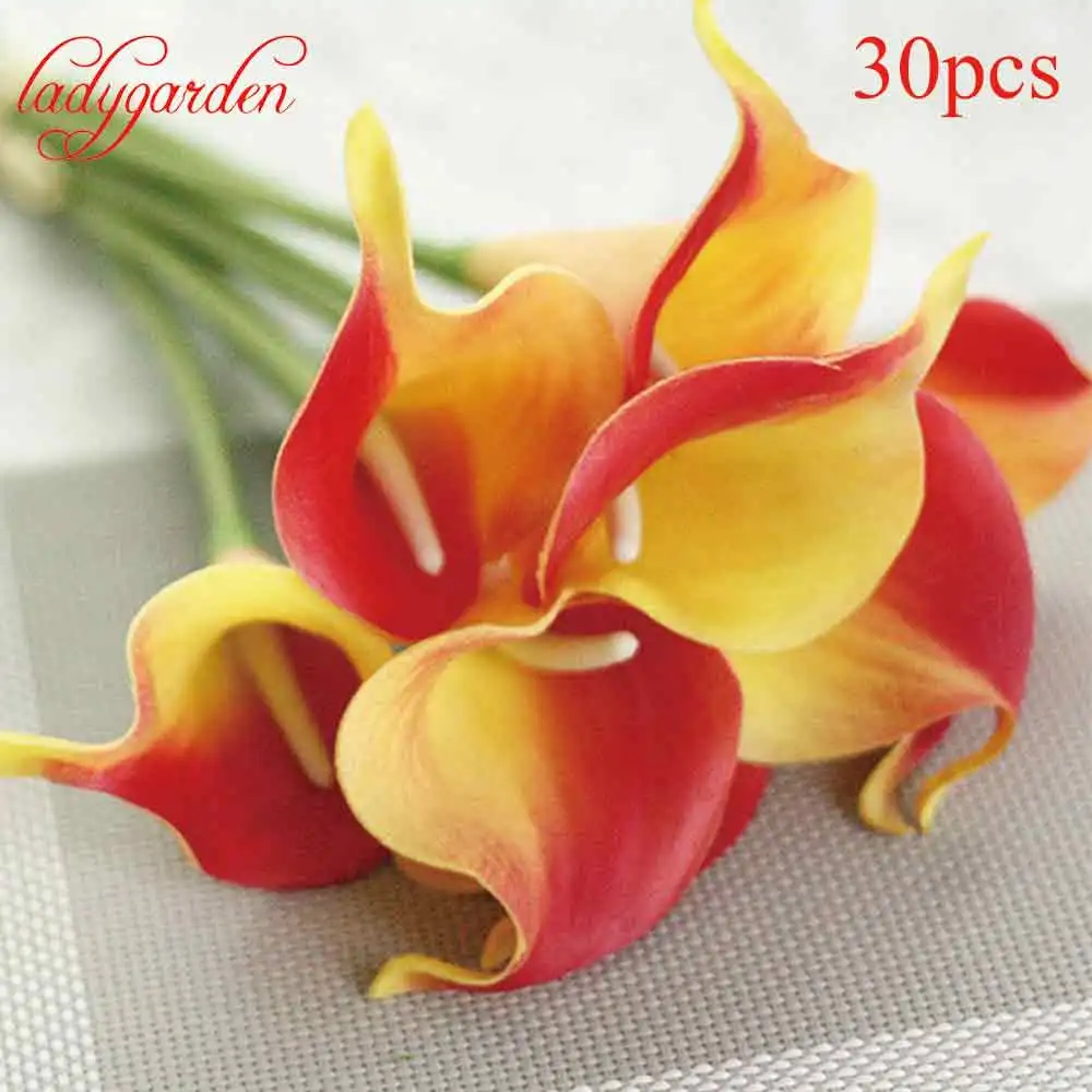 30 шт. декоративные цветы искусственные цветы|bouquet flowers|real touch artificial flowersdecorative flowers |
