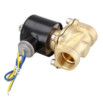 

2W-200-20 3/4 Inch Brass Electric Solenoid Valve Water Air Fuels N/C DC 12V