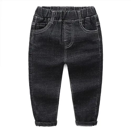 New Children Jeans Pants Autumn Toddler Clothing Solid Kids Denim Slim Trousers Pants For Boy Girl 2-7 Year Wear Clj294 - Цвет: black