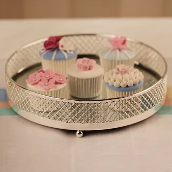 

European Style Plate With Silver The Wedding Dessert Platform Goods Of For Display Rather For Use Ornament Tea Set Tablemat