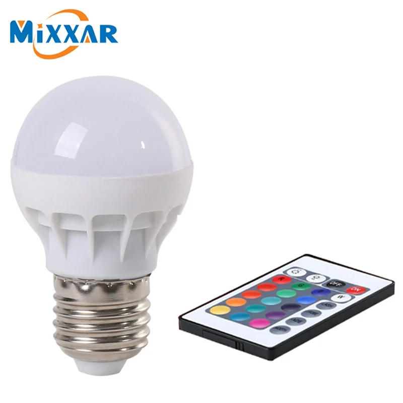 zk30 LED RGB Bulb Lamp AC85 265V E27 E26 5W LED RGB Spot Blubs Stage Light