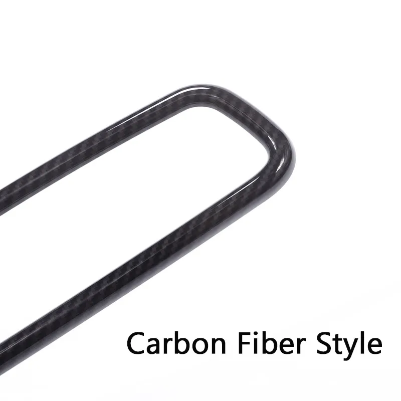 Выхлопной трубы из углеродного волокна для BMW 3 4 серии X3 X5 X6 F15 F16 F25 F30 F31 F34 F32 F33 F36 E70 ABS хромированные внутренние Зеркало заднего вида накладка - Название цвета: Carbon fiber