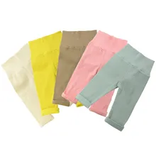 Лидер продаж, леггинсы для маленьких девочек обтягивающие длинные штаны с меховым шаром новые милые зимние теплые штаны ярких цветов для новорожденных, Лидер продаж