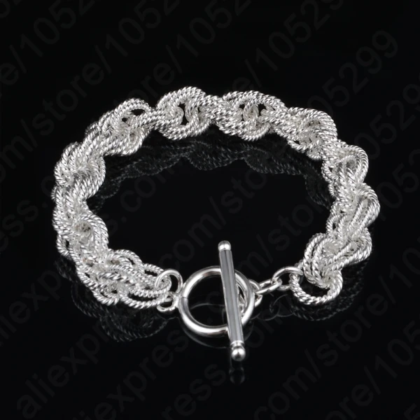 JEXXI-Hot-Summer-Style-Bracelet-Bangles-925-Sterling-Silver-Link-Chain-Charm-Bracelets-Free-Shipping