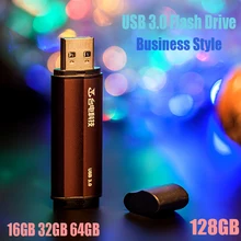 Супер Скоростной USB флеш-накопитель 16 ГБ 32 ГБ 64 Гб 128 Гб карта памяти металлическая ручка-накопитель бизнес-стиль мобильные запоминающие устройства U диск