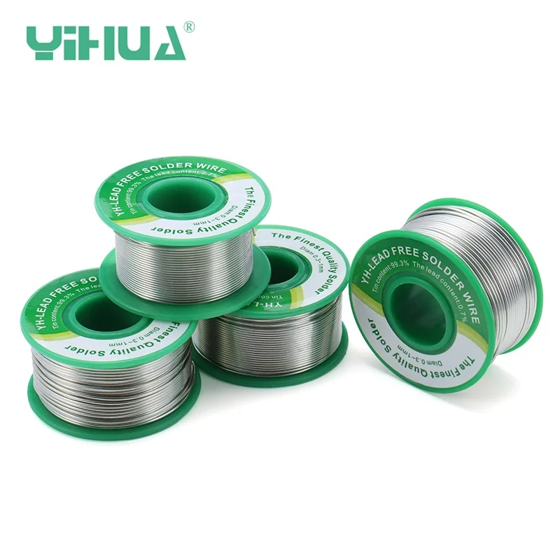 

YIHUA 50g/100g 0.8 /1.0mm Lead-Free Solder Wire With SGS Certificate Environmentally Friendly NO-Clean