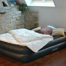 INTEX Роскошная встроенная подушка, двойное увеличение, надувные матрасы, двойной надувной матрас, увеличенный матрас 66720