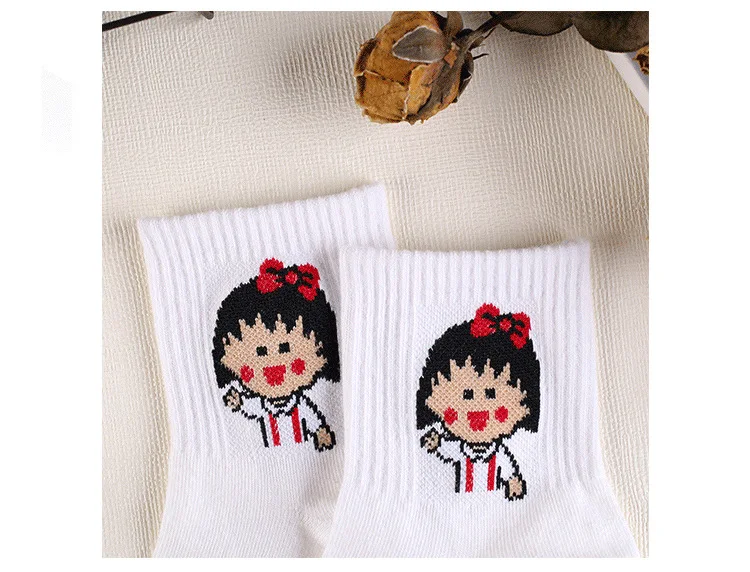Korean Japanese Pink Panther Cartoon Cotton Pulp Socks Men Women Couple Harajuku Hiphop Colorful Funny Meias Short Socks Kapron19