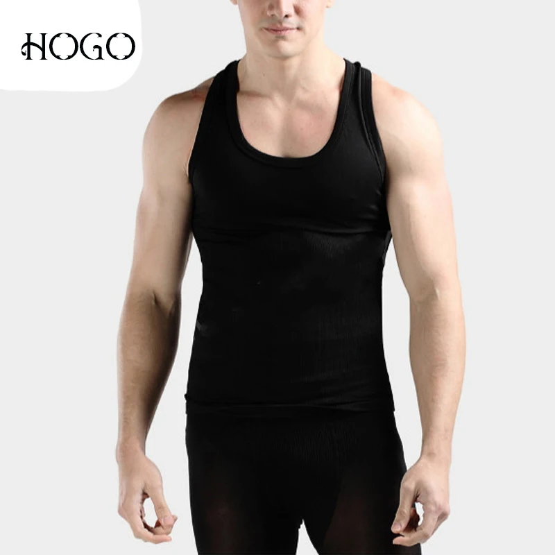 

Men Slimming Vest Tee Compression Belly Undershirt Body Shaper Waist Trainer Tops Strong Man Gynecomastia Chest Shaper