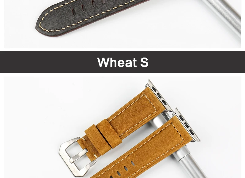 MAIKES из натуральной коровьей кожи часы ремешок для Apple Watch 44 мм 40 мм 42 мм 38 мм серии 4/3/2/1 iWatch ремешок для часов