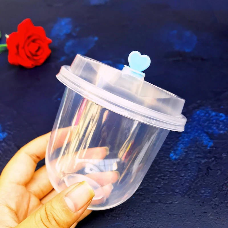 

Happy Monkey 360ml 20pcs/Lot Slime Box New Plastic Transparent Storage Box Slime Container With Lids For Fluffy Cloud Slime Toy