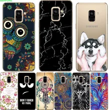 

For Samsung A6 2018 Case Silicone Soft TPU Cute Cartoon capas Clear Back Cover Cat Phone Cases For Samsung Galaxy A6 2018 Coque