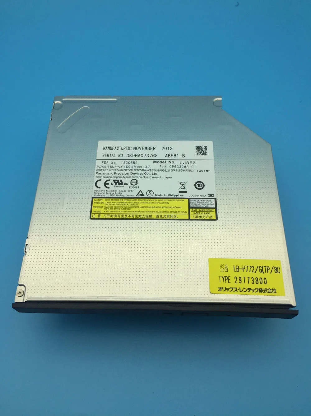  UJ892 UJ8C2 UJ8A2 UJ8B2 UJ8E2 etc DVDRW DVD writer player drive 9.5mm SATA & bezel
