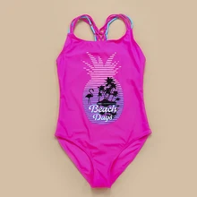 Одежда для купания для девочек, детские купальники с ананасом, купальные костюмы для девочек, летние купальные костюмы, пляжная одежда, G1-K517