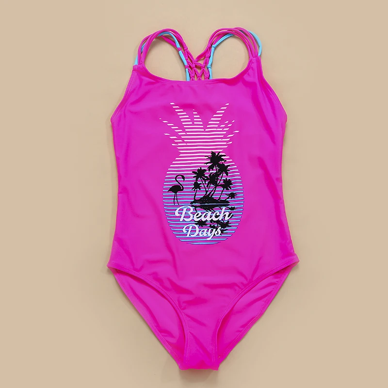 

2019 Girls Swimwear One Piece Children Swimsuits Pineapple Girls Swimming Suits 2019 Summer Bathing Suits Beachwear G1-K517